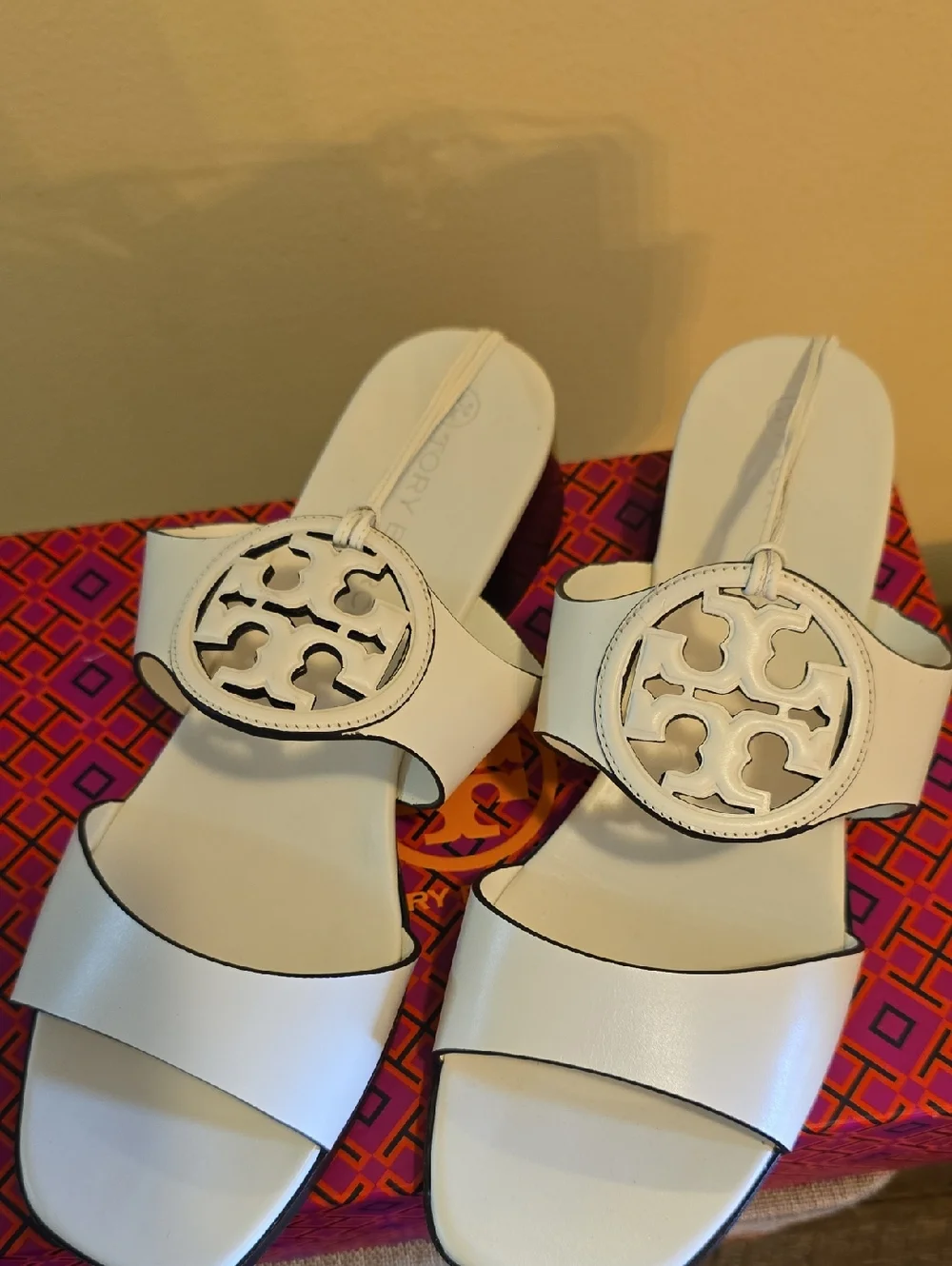 Tory Burch Bombe Miller Heel Sandals - Picture 2 of 14